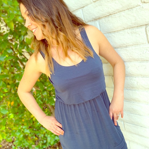 Lush Navy Tank Dress - Picture 1 of 5